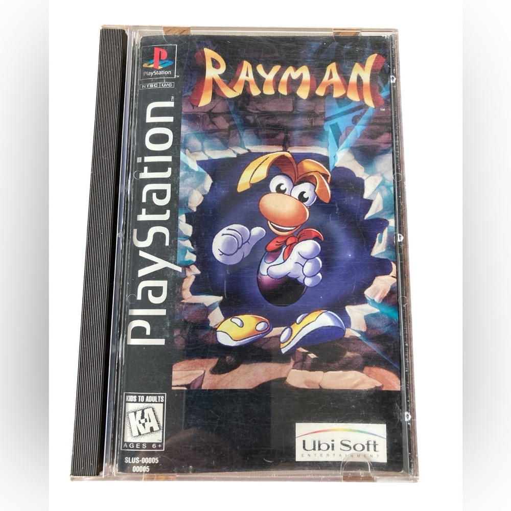RARE Rayman LONG BOX Original Works with Both PlayStation 1 & PlayStation 2